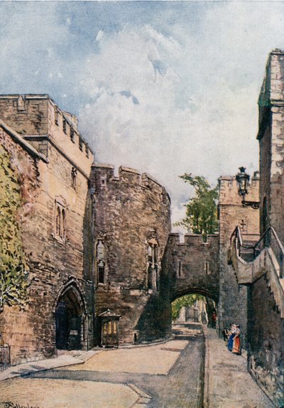 La Torre Insanguinata e la Casa dei Gioielli (Torre di Wakefield), vista verso est da John Fulleylove