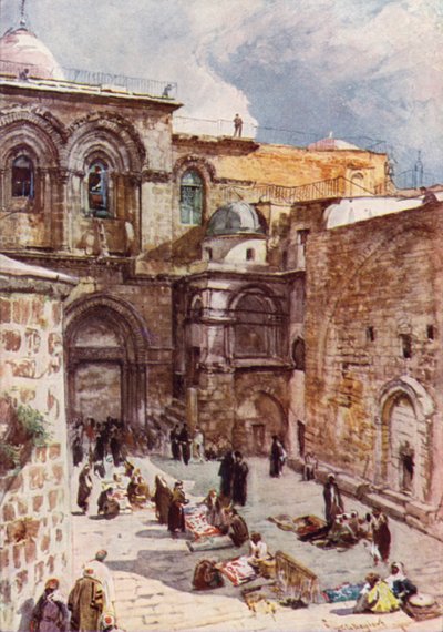 Il cortile della Chiesa del Santo Sepolcro da John Fulleylove
