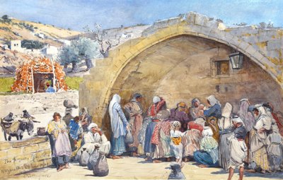 La Fontana della Vergine a Nazareth da John Fulleylove
