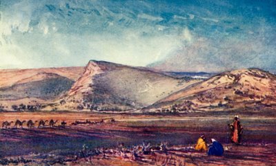 Le colline intorno a Nazareth dalla pianura di Esdraelon, 1902 da John Fulleylove