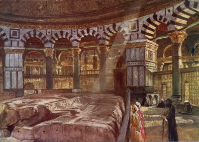 La Roccia Sacra sotto la Cupola della Moschea di Omar da John Fulleylove