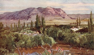 Il Monte della Tentazione, da Gerico da John Fulleylove