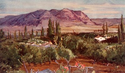 Il monte della tentazione da Gerico da John Fulleylove