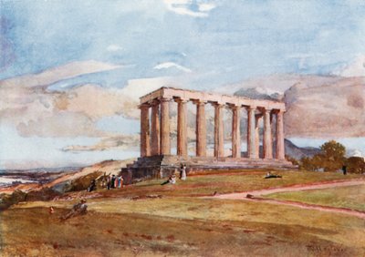 Il Monumento Nazionale su Calton Hill da John Fulleylove