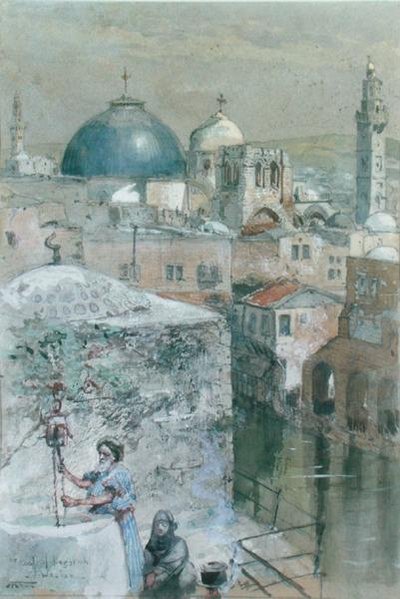 La Piscina di Ezechia alla luce del mattino da John Fulleylove