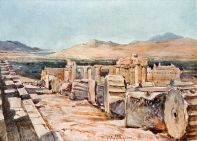 I Propilei dal bordo settentrionale della piattaforma del Partenone da John Fulleylove