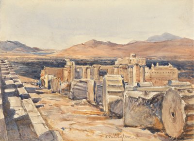 I Propilei dal Bordo Settentrionale dello Stilobate del Partenone, Atene da John Fulleylove