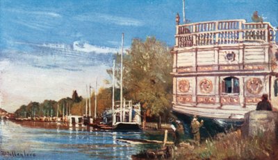 Il fiume Iside (litografia a colori) da John Fulleylove