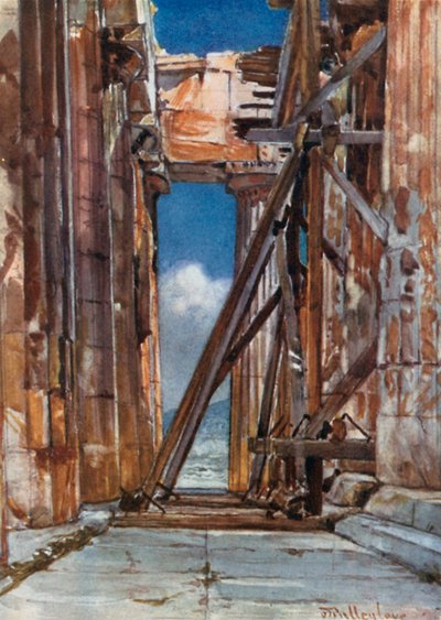 Il Portico Occidentale del Partenone dal Sud da John Fulleylove