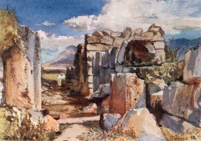 Tirinto. La Porta del Castello Superiore da John Fulleylove