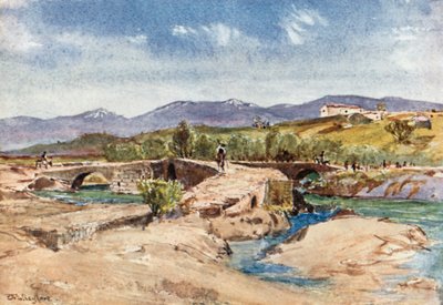 Triplo ponte sul fiume Mavrozoumenos da John Fulleylove