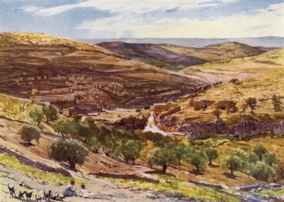 Valle di Hinnom, con Collina dell