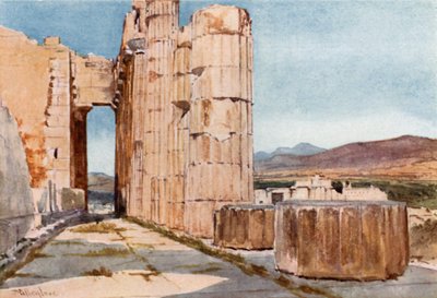Vista del Peristilio Settentrionale del Partenone verso Ovest da John Fulleylove