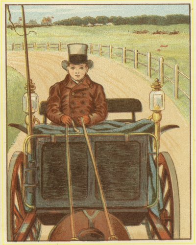 Ragazzo che guida un cavallo e un carro da John George (after) Sowerby