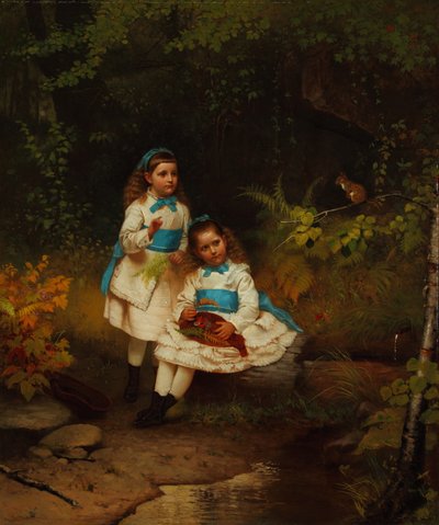 Vicino al ruscello della foresta 1875 da John George Brown