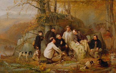 Rivendicazione del colpo: Dopo la caccia negli Adirondacks da John George Brown