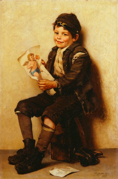 Il San Valentino di Paddy, 1885 da John George Brown