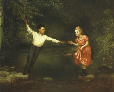 Pietre di passaggio sul ruscello da John George Brown