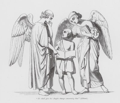 "Egli darà ai suoi Angeli incarico di te" da John Gibson