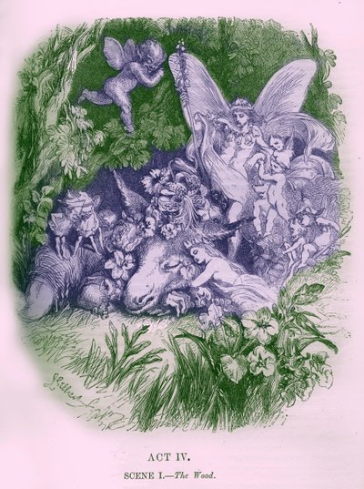 Sogno di una notte di mezza estate di William Shakespeare da John Gilbert