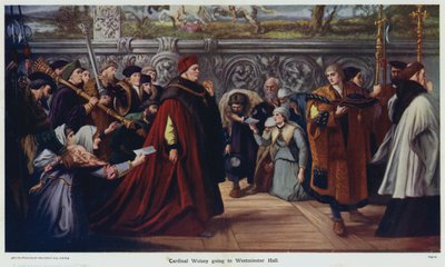Il Cardinale Wolsey va alla Westminster Hall da John Gilbert
