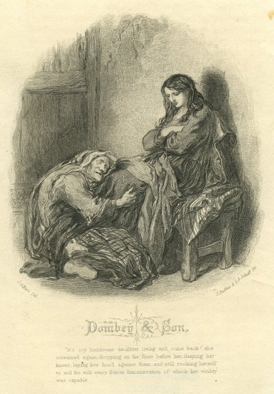 Dombey e Figlio: Alice Brown e sua madre da John Gilbert