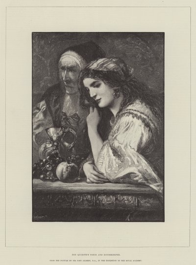 La Nipote e la Governante di Don Chisciotte da John Gilbert
