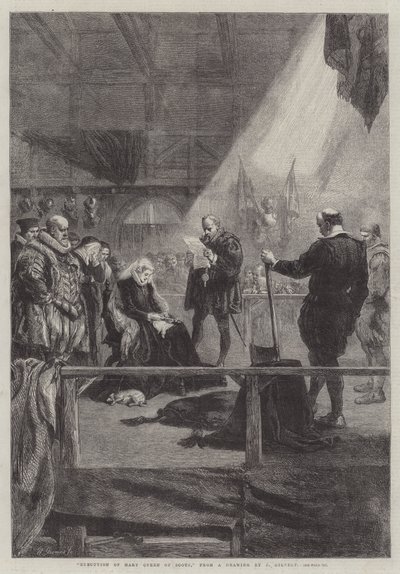 Esecuzione di Maria Regina di Scozia da John Gilbert