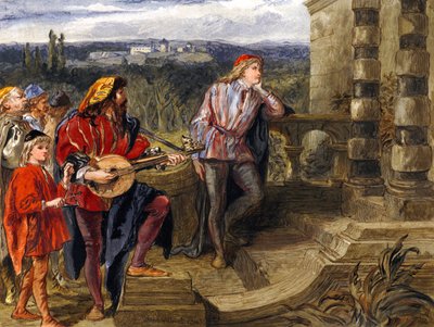 Illustrazione per I due gentiluomini di Verona di William Shakespeare da John Gilbert