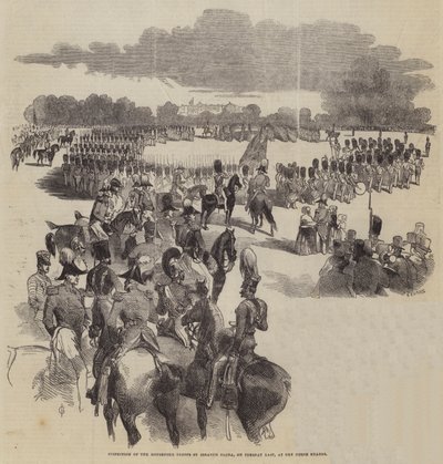 Ispezione delle truppe della Casa Reale da parte di Ibrahim Pacha, martedì scorso, alla Horse Guards da John Gilbert