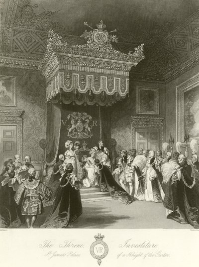 Investitura di un cavaliere della Giarrettiera da John Gilbert