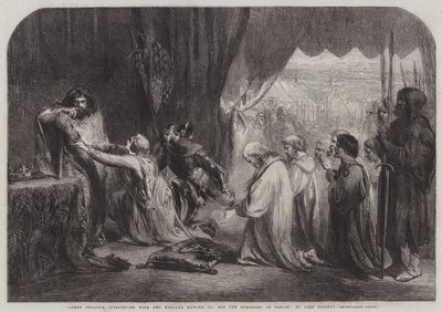La regina Filippa intercede con suo marito Edoardo III per i borghesi di Calais da John Gilbert