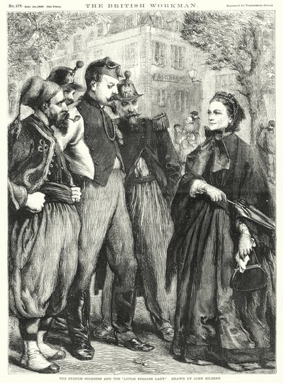 I soldati francesi e la "piccola signora inglese" da John Gilbert