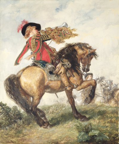 Il trombettiere del re, 1874 da John Gilbert