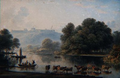 Veduta del Castello di Windsor dal Tamigi da John Glover