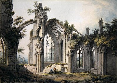 Abbazia di Melrose da John Glover