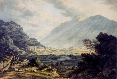 Vicino a Capel Currig, con vista sul Monte Snowdon, Galles da John Glover