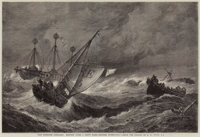 La scialuppa di salvataggio di Ramsgate, mattina dopo una forte tempesta, tempo in miglioramento da John Greenaway