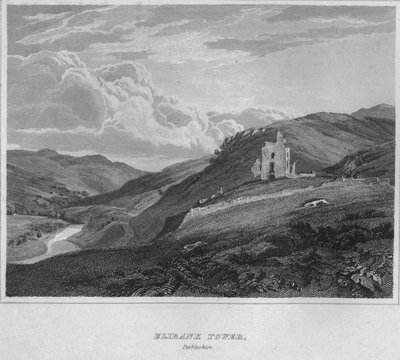Torre di Elibank, Peeblesshire, 1814 da John Greig