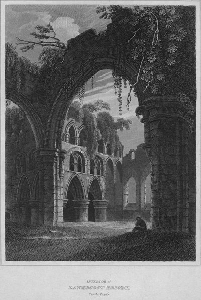 Interno del Priorato di Lanercost, Cumberland, 1814 da John Greig