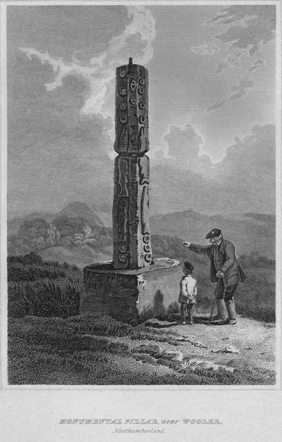 Pilastro Monumentale, vicino a Wooler, Northumberland, 1814 da John Greig