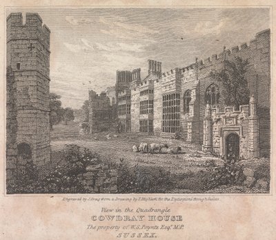 Veduta nel Cortile di Cowdray House (per le Escursioni attraverso l
