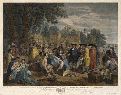 Trattato di William Penn con gli indiani, 1775 da John Hall