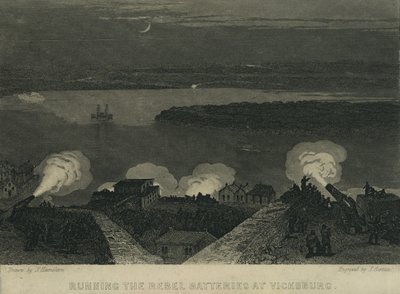 Attraversamento delle batterie ribelli a Vicksburg, c.1863 da John Hamilton