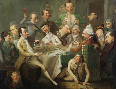 Un gruppo di caricature, c.1776 da John Hamilton Mortimer