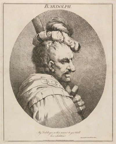 Bardolph, "Enrico IV", Parte II, Atto II, Scena IX da John Hamilton Mortimer