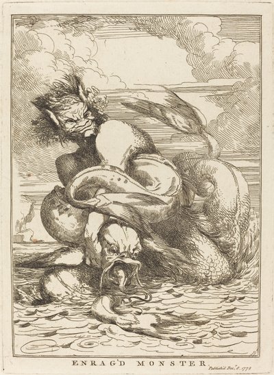 Mostro infuriato da John Hamilton Mortimer