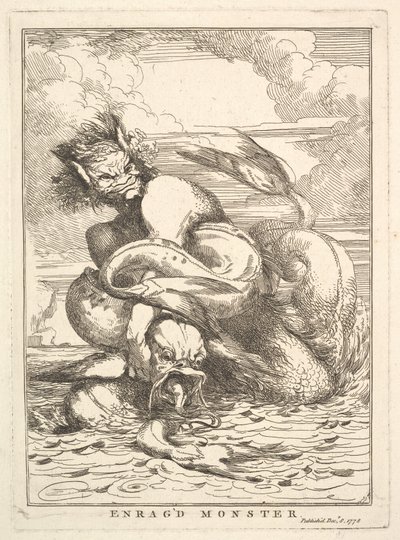Mostro infuriato, 8 dicembre 1778 da John Hamilton Mortimer