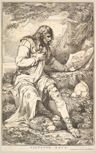 Salvator Rosa da Quindici Incisioni dedicate a Sir Joshua Reynolds da John Hamilton Mortimer