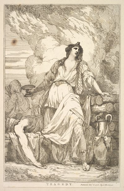 Tragedia da Quindici Incisioni Dedicata a Sir Joshua Reynolds, 8 dicembre 1778 da John Hamilton Mortimer